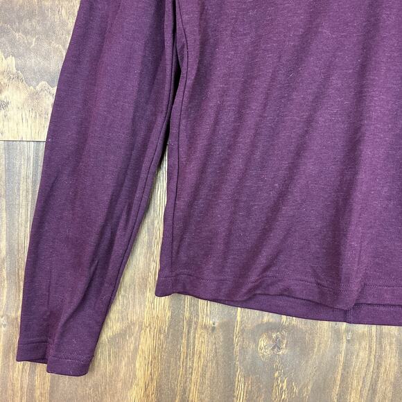 MSX by Michael Strahan Mens Jacket Purple 1/4 Zip Performance Athletic Wool S - Picture 3 of 12